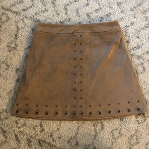 Express suede skirt